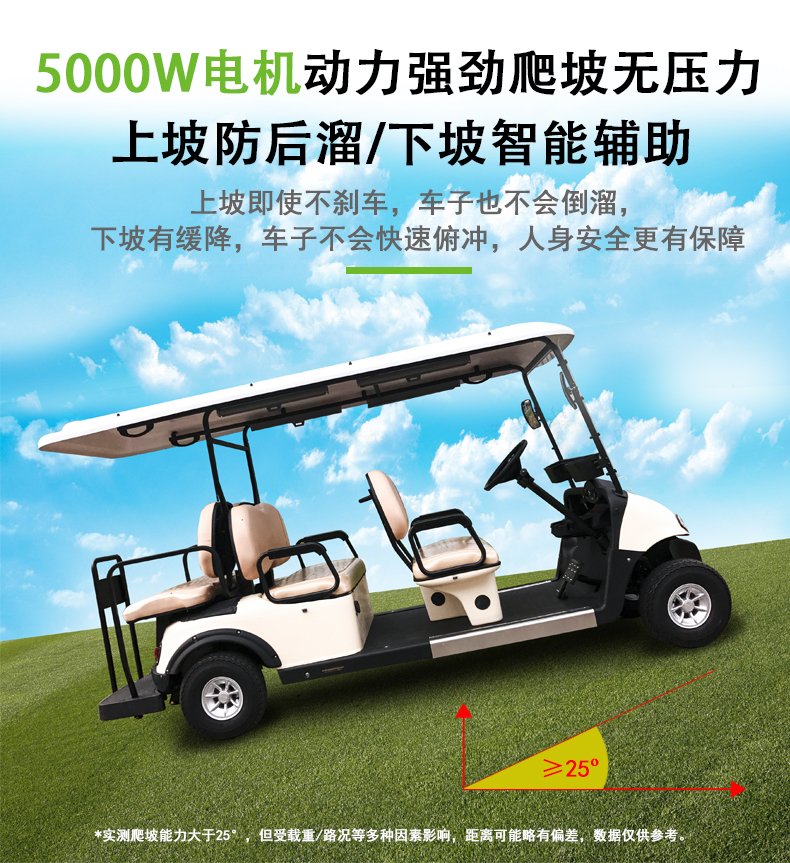 G4+2 電動高爾夫觀光車看房車景區樓盤物業度假村(圖3)